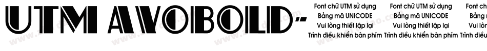 UTM AvoBold字体转换